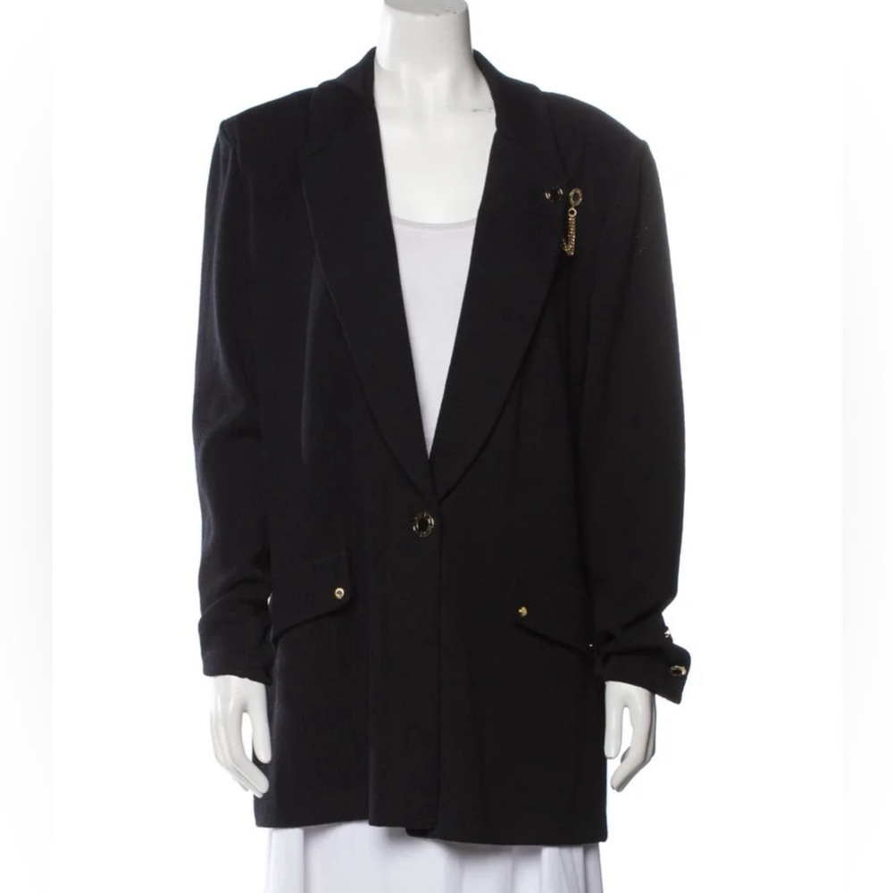 St. John Collection Peacoat in Black